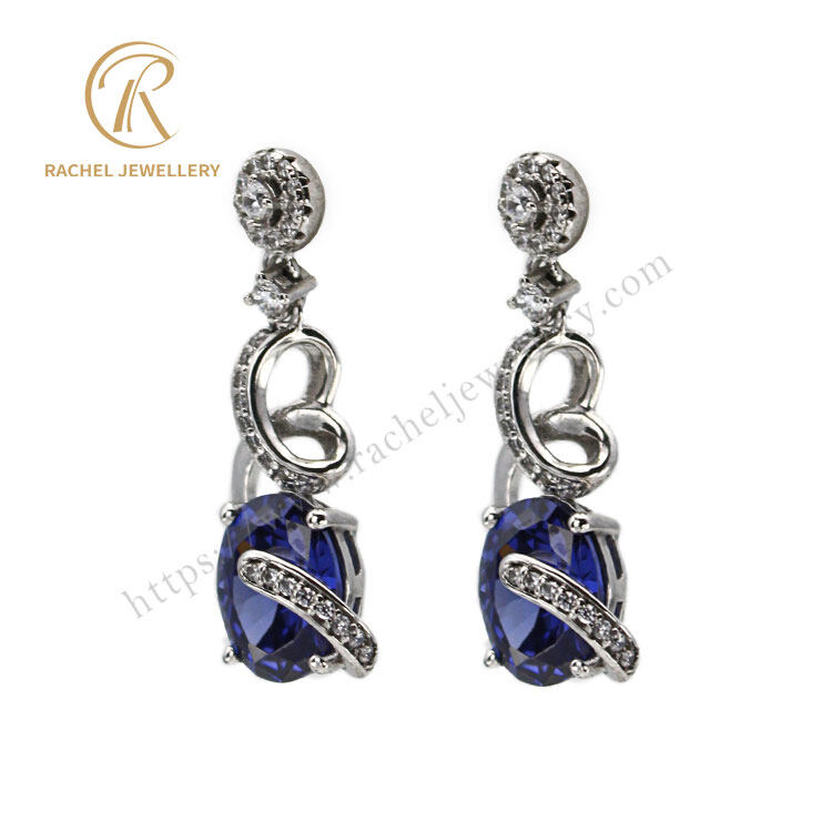 created tanzanite earrings