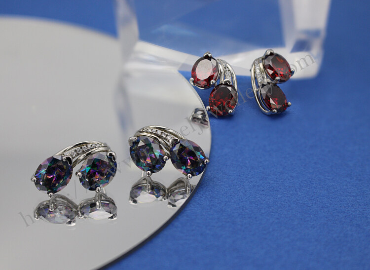 Unique sterling silver cherry earrings.jpg