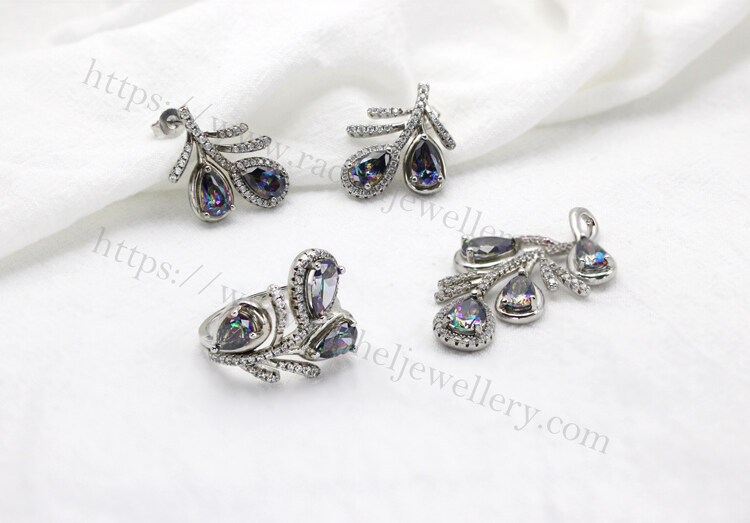 A set of Multicolor Gemstone Earrings.jpg