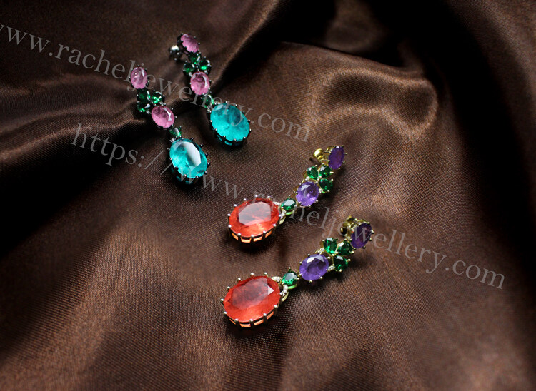 multi color stone drop earrings.jpg