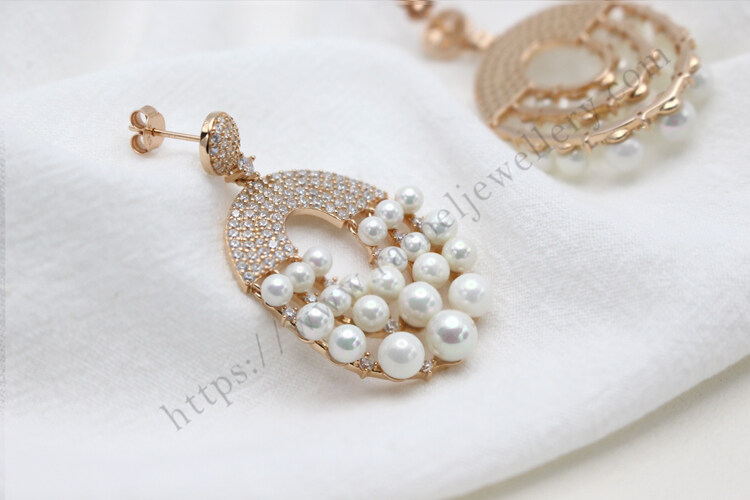 Decent design pearl and shell earrings.jpg