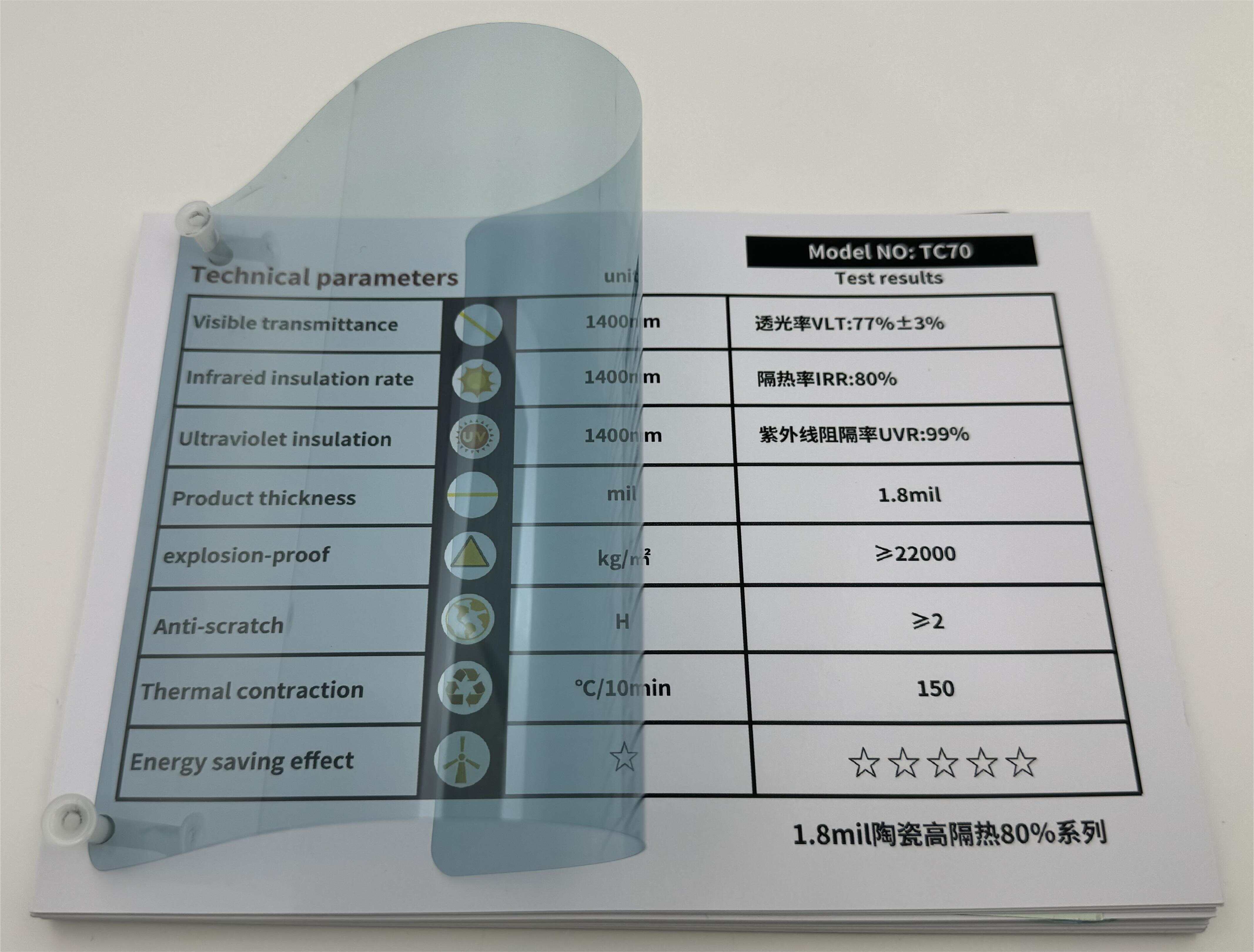 TC70 Blue Light Film Insulation Film