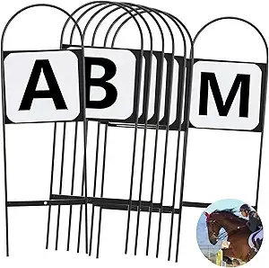 Letters Arena Markers,Metal Dressage Arena Letters Dressage Equipment for Equestrian Athletes and Events