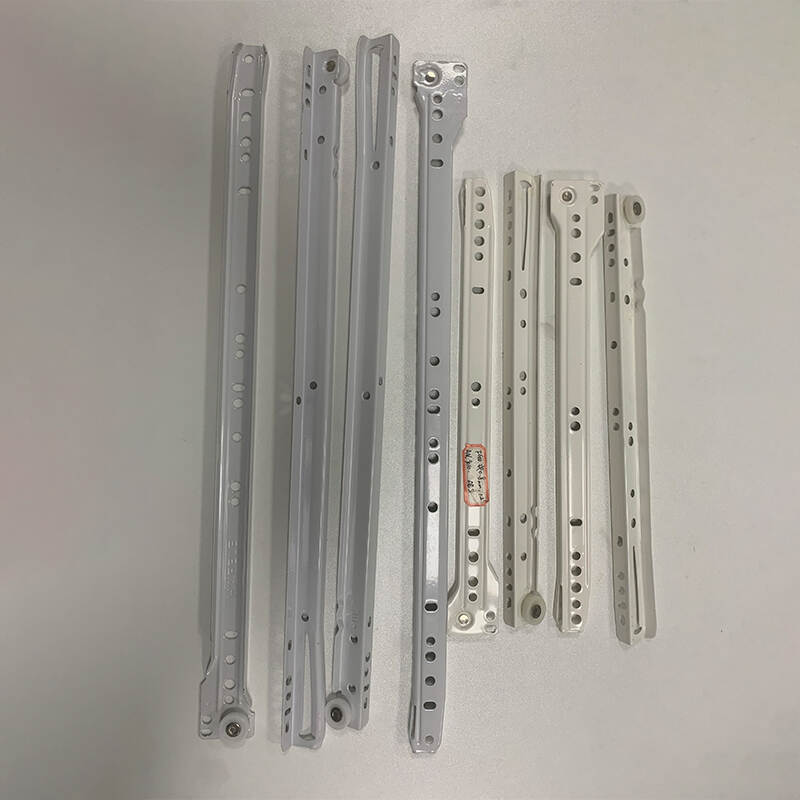 FGV type bottom mount powder coated roller slides