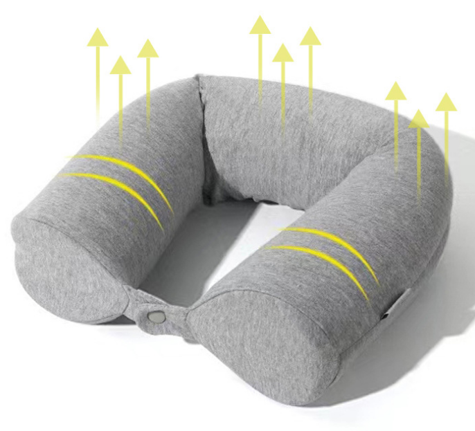 total twist travel pillow, twist foam travel pillow, twist memory foam travel pillow for neck, twist travel pillow