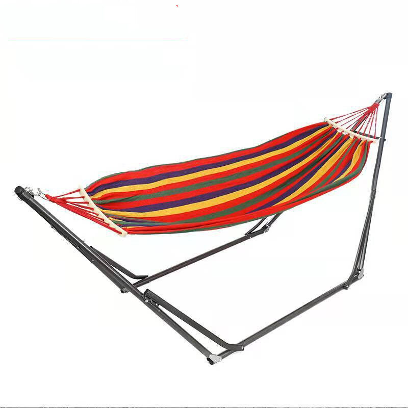 Foldable Painted Steel Tube Standing Stand Swing Hammock