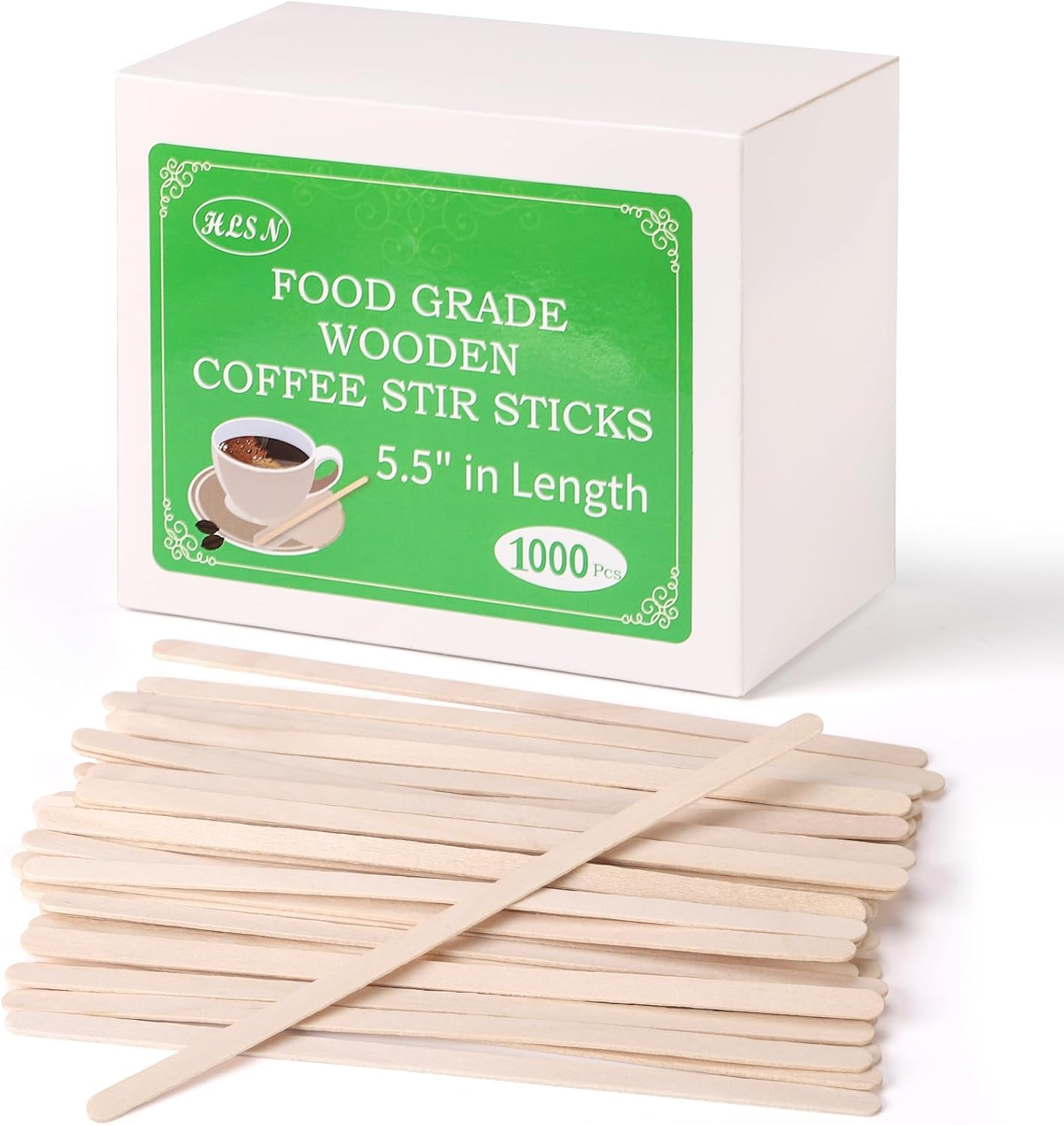 木製のコーヒーの炒め物、使い捨ての木製コーヒーの炒め物は、コーヒーとカクテルのために棒をかき混ぜます