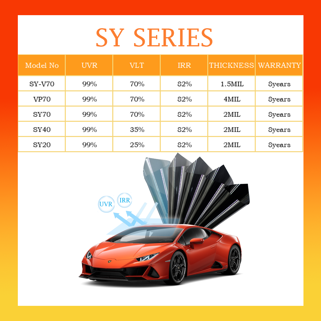 Solar film; car window; window film; factory price; PET material