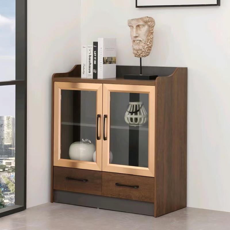 Elegant tea cabinet, glass door tea cabinet, showcase tea collection, office furniture