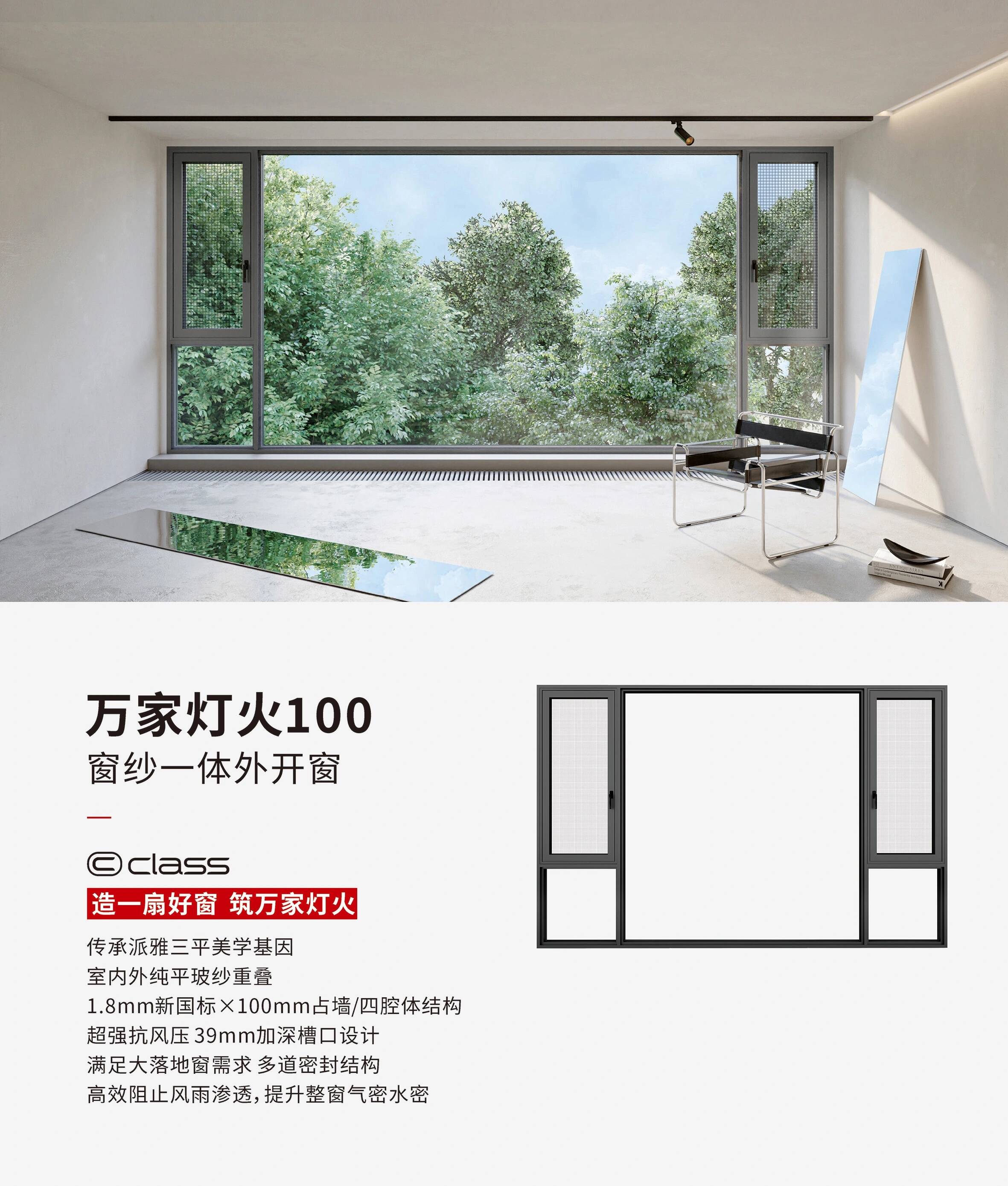 WJDH100 casement window