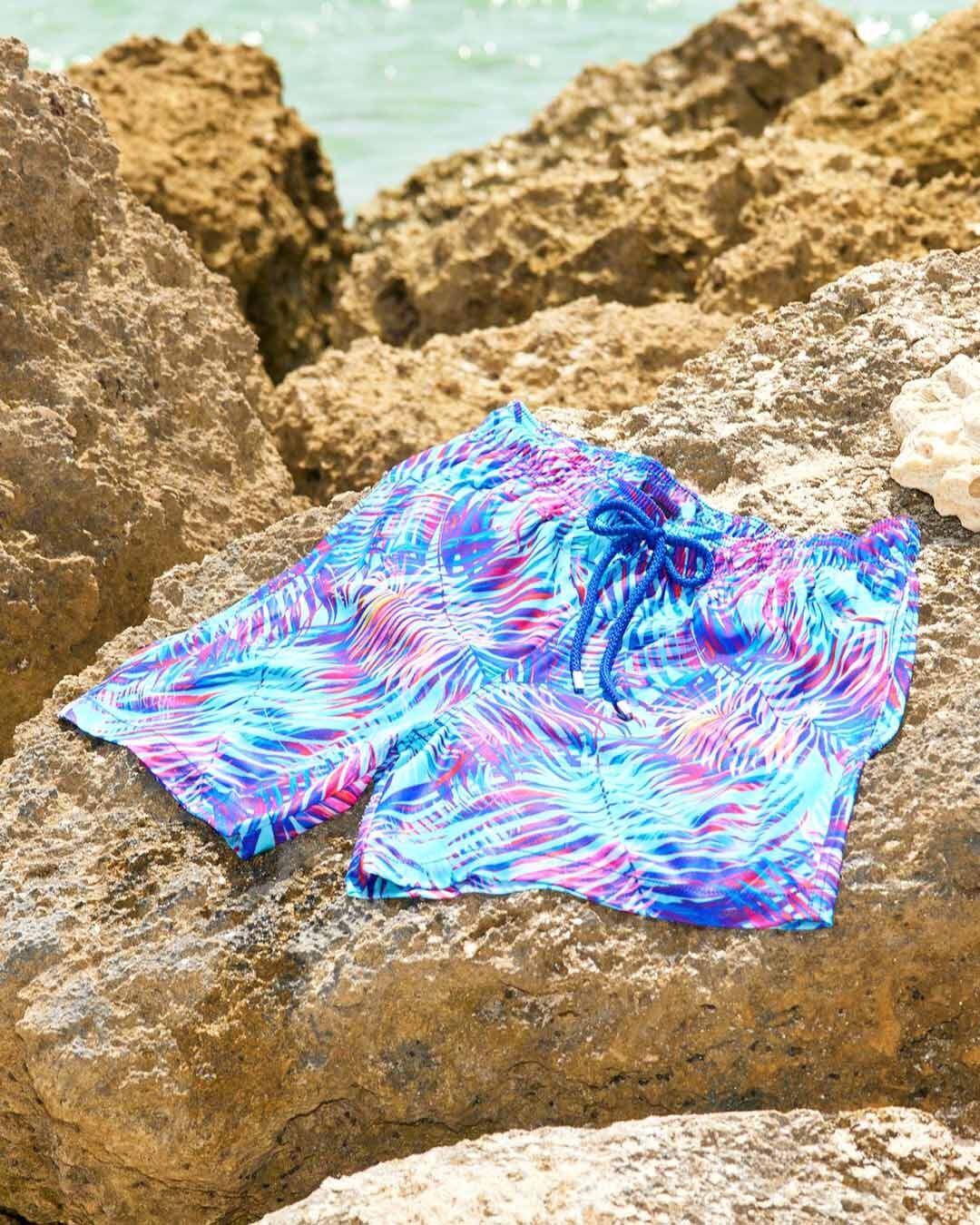 Wholesale Custom Print Recycled Fabric Beach Shorts Men Swimwear