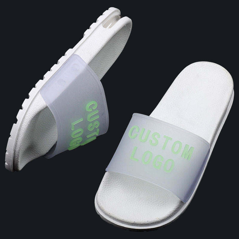 3D Logo Unisex Reflective Slipper Cushioned Sandals