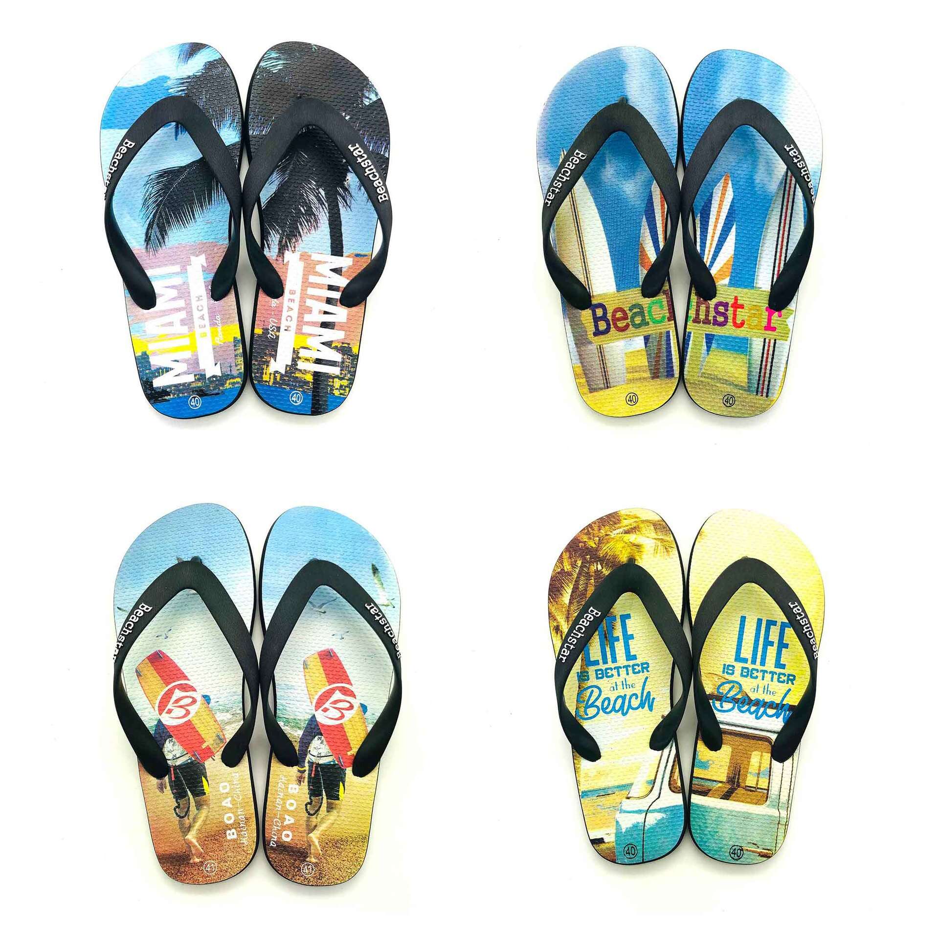 Custom Printed Unisex Flip Flops