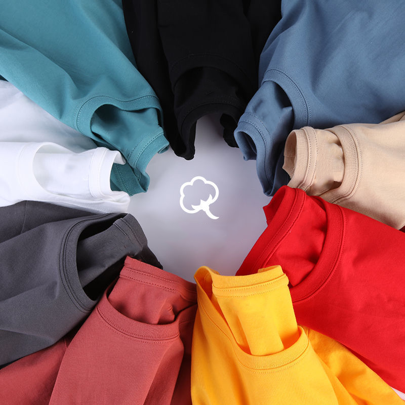 solid color cotton t shirts