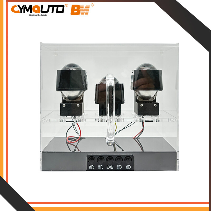 CYMAUTO 1.5 / 1.8 inch Matrix module model display box can put 3 pcs 1.5/1.8inch lens Wiring Usage