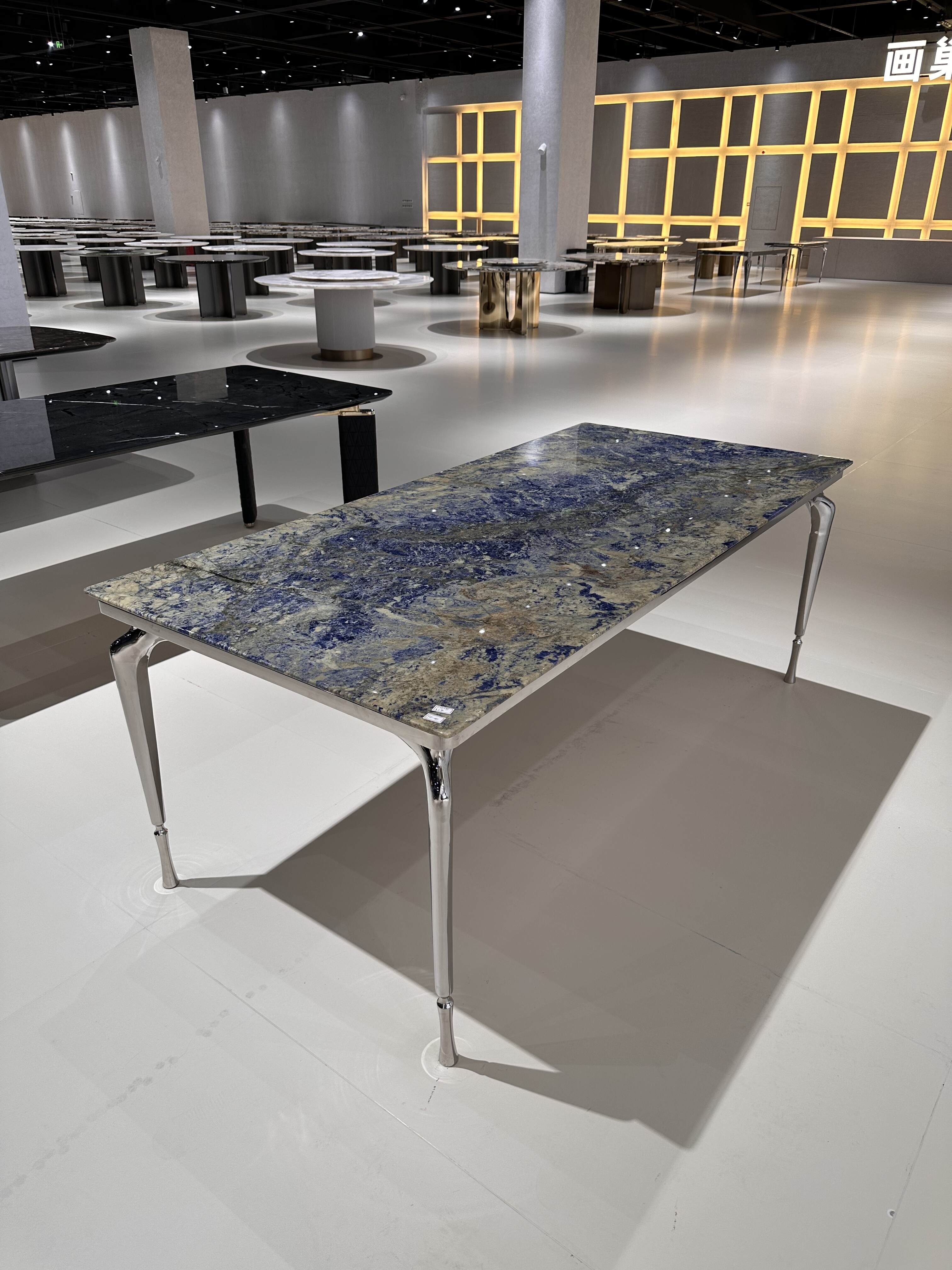 Bolivian Blue Luxury Stone Dining Table