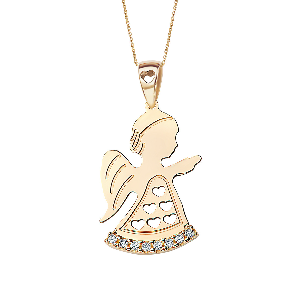 Angel Pendant Rose Gold Wholesale Gift For Women 2025 New Trendy
