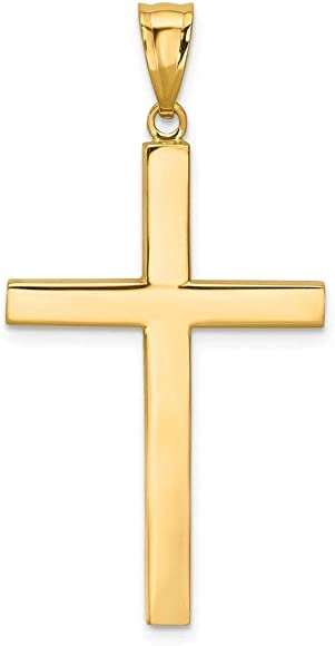 Sterling Silver Cross Necklace Charm Plain Pendant