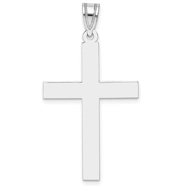 925 Silver Engravable Cross Pendant Custom Silver Jewelry