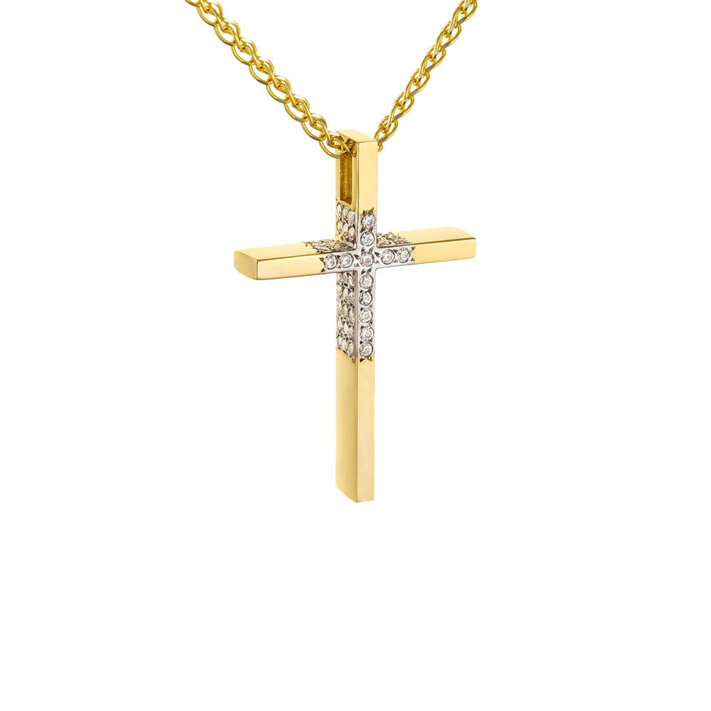 Sterling Silver Cross Pendant CZ Charm Wholesale Jewelry