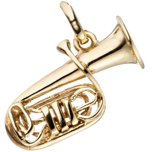 925 Silver Trumpet Pendant Horn Charm Wholesale Silver