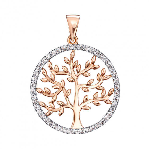 Finefey Tree of Life Pendant Silver Rose Gold Women