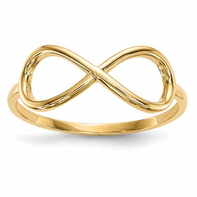 Modern Fashion Silver Plain Ring Infinity