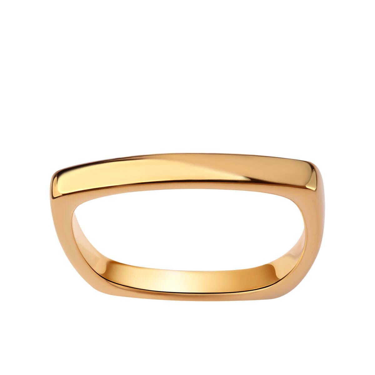 Modern Fashion Silver Plain Ring Stackable Line Design