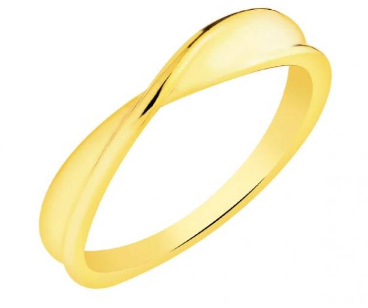 Modern Fashion Silver Plain Ring Twist Design