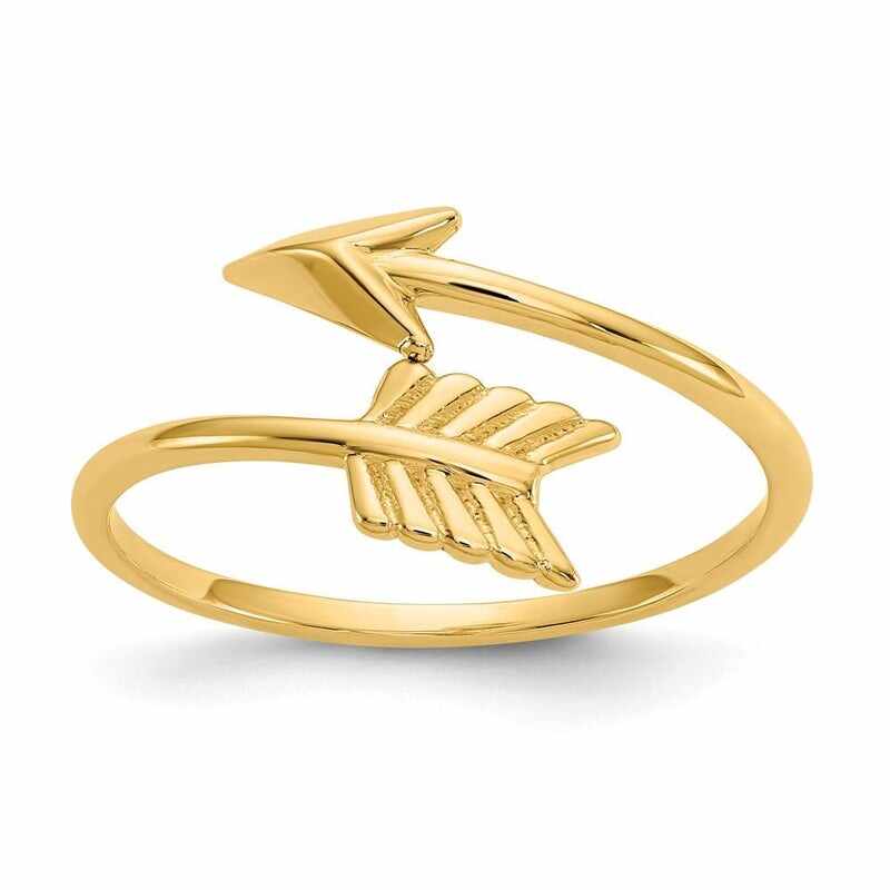 Modern Fashion Silver Plain Ring Arrow