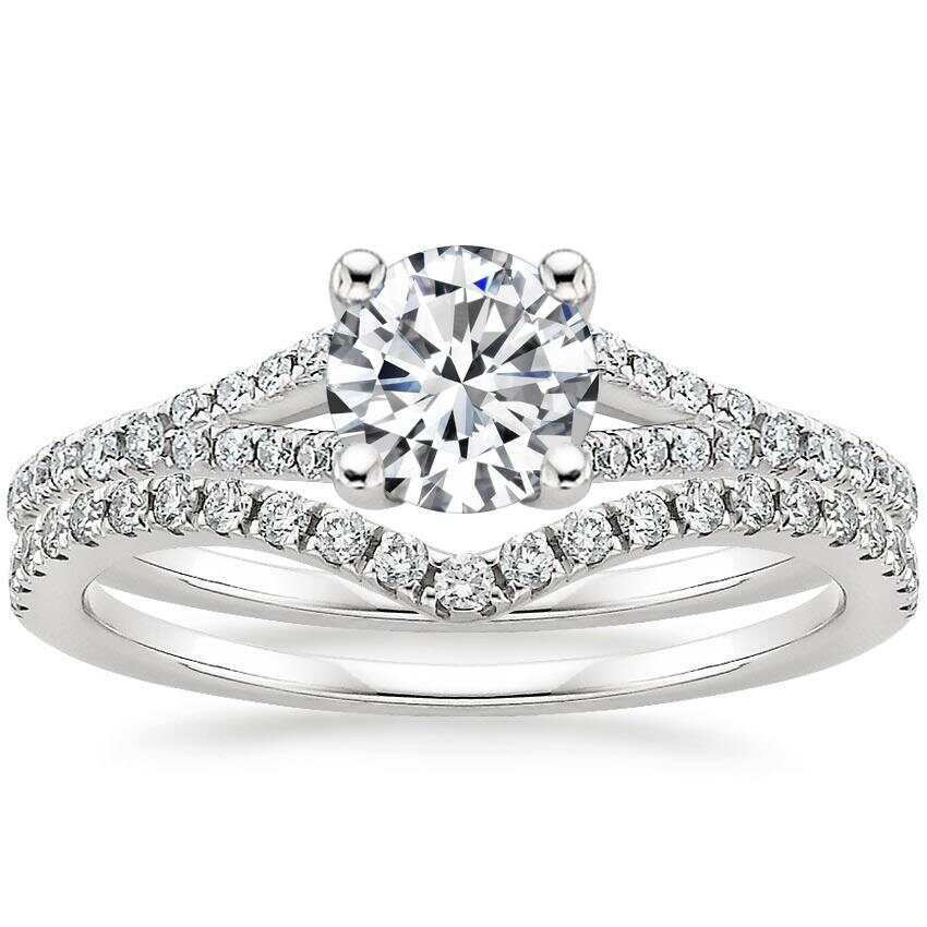 Sparkling CZ Engagement Stackable Silver Ring Luxury