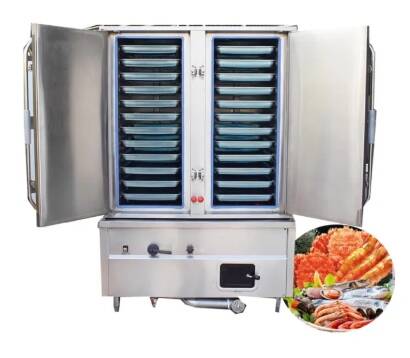 Double Door Commercial Electric Dampfer, Dampfschrank großer Kapazität für Reis, Lebensmittel, Cashewnüsse