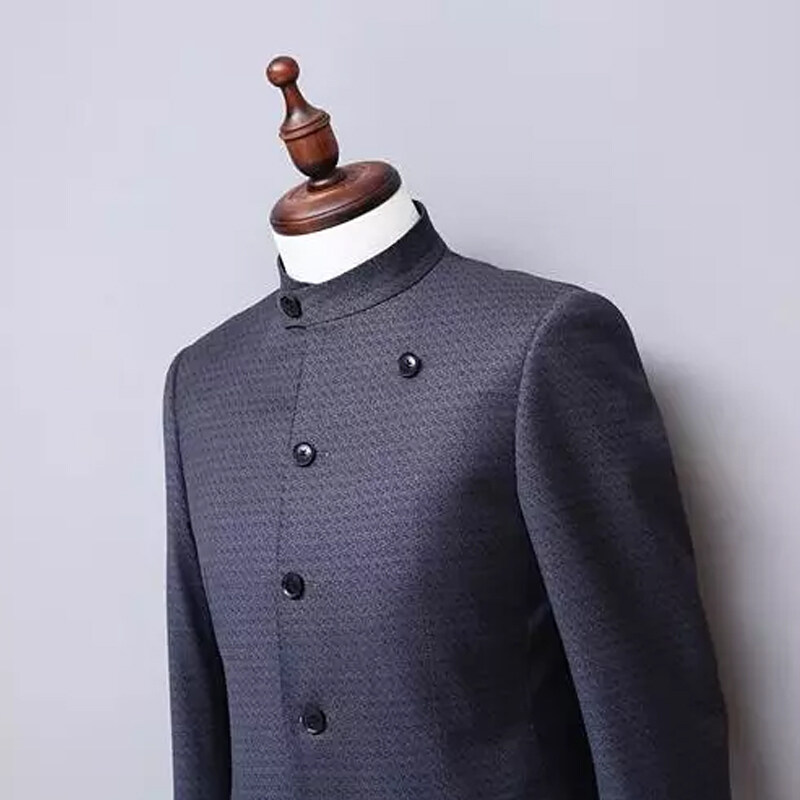 chinese collar suit men, mens suits chinese collar