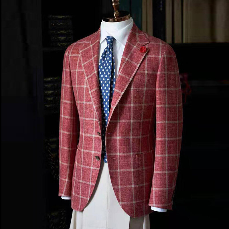 Plaid Men Blazers