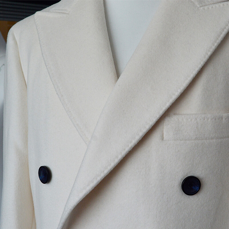 mens double breasted long wool overcoat, mens double breasted overcoat wool, double breasted wool overcoat mens, double breasted white wool coat