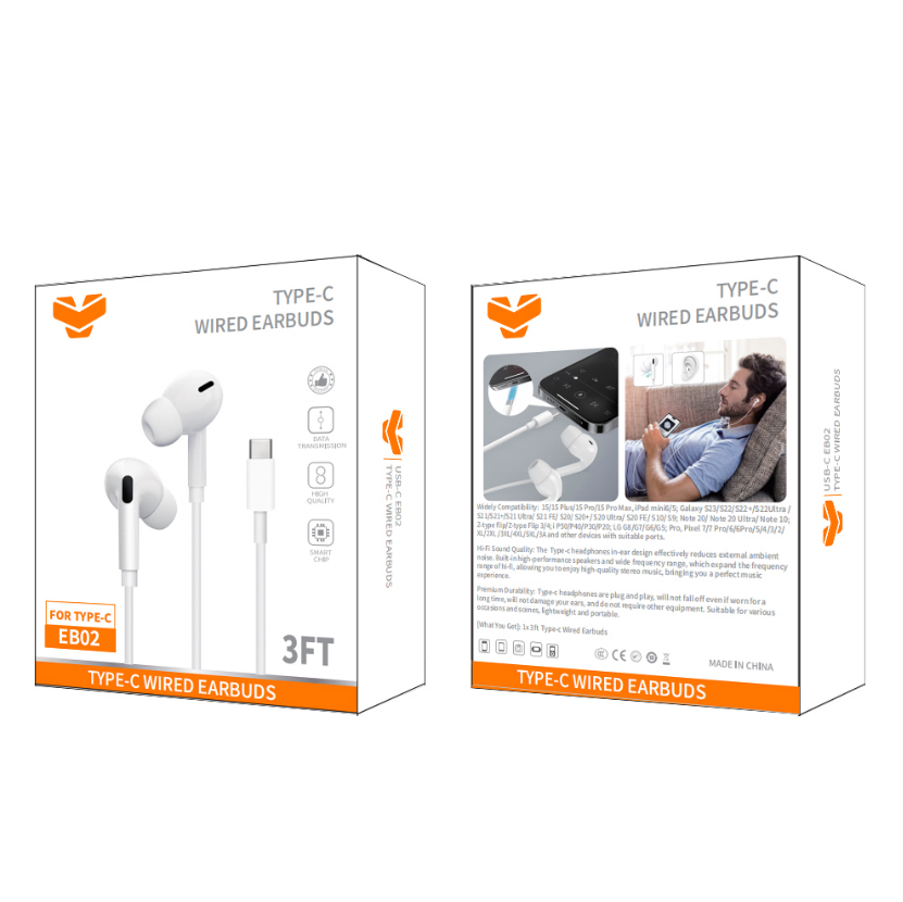 Vitog type-c wired earbuds