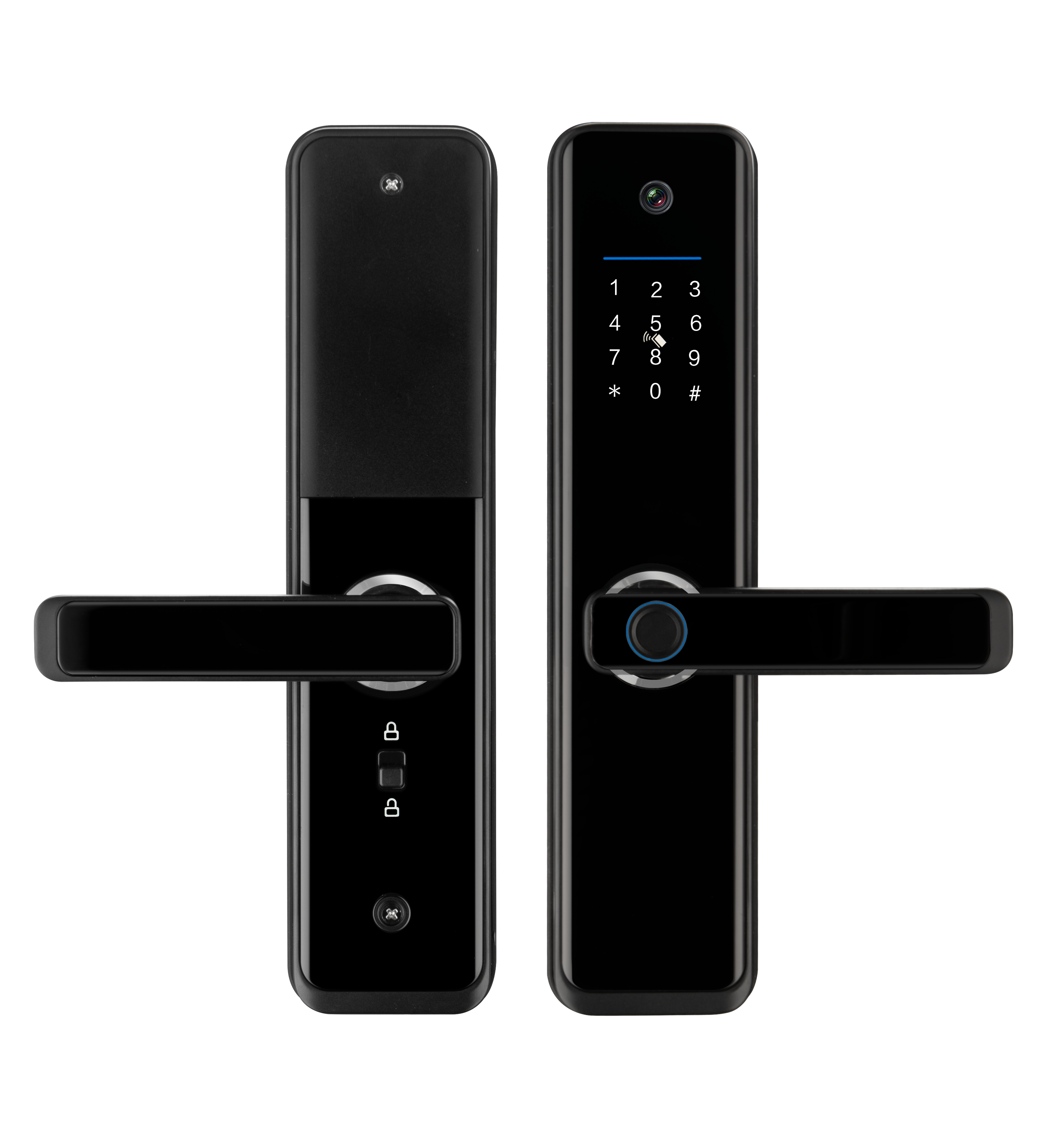 New Design Tuya Smart Lock Digital Viewer APP Fingerprint Camera Door Lock