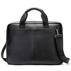 Multi-Size Men Business Briefcase Genuine Leather Laptop Bag