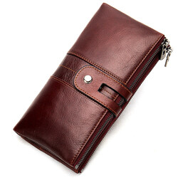 rfid blocking trifold wallet leather, women's leather rfid blocking wallet