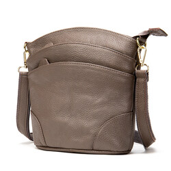 Monedero de bolsillo para mujer, bolso bandolera de piel de vaca, bolso bandolera de piel de vaca, monedero triple de piel para mujer