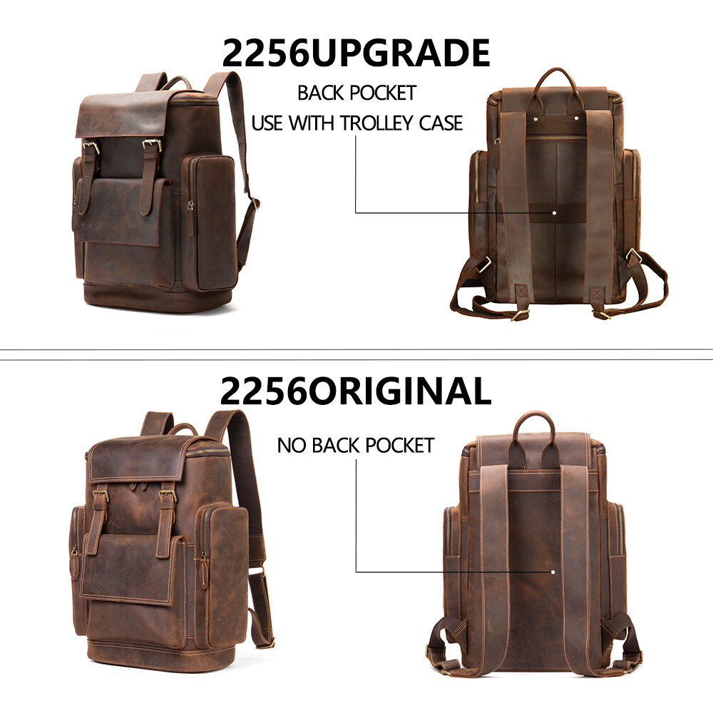 crazy horse leather backpack, crazy horse leather backpacks, leather mens travel backpack