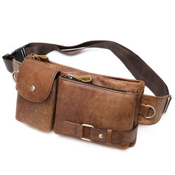 slim fanny pack for men, vintage fanny pack leather