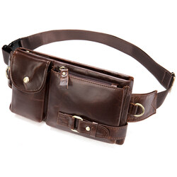 slim fanny pack for men, vintage fanny pack leather