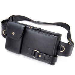 slim fanny pack for men, vintage fanny pack leather