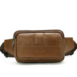 genuine leather bum bag, unisex bum bag