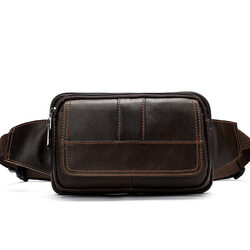 genuine leather bum bag, unisex bum bag