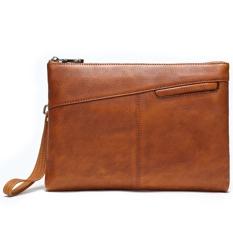 large leather wristlet wallet