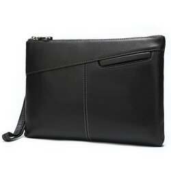 large leather wristlet wallet