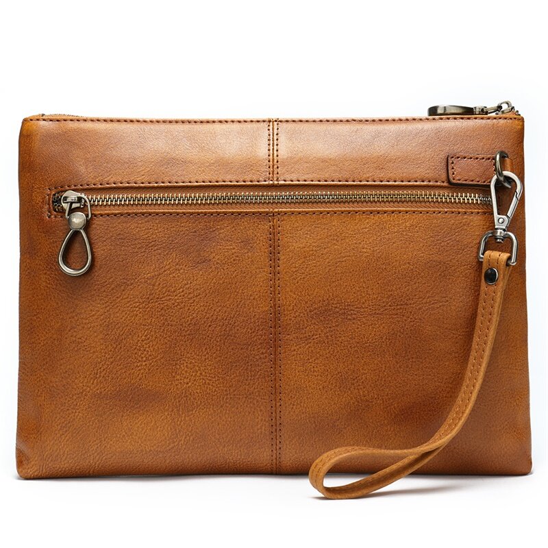 large leather wristlet wallet