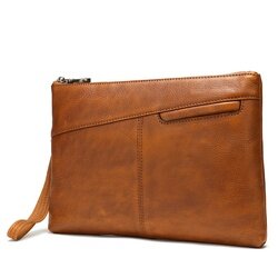 large leather wristlet wallet